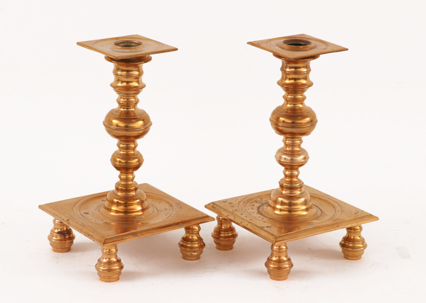 Ljusstakar ett par, barockstil, M.Ax, Gefle, 18/1900-tal