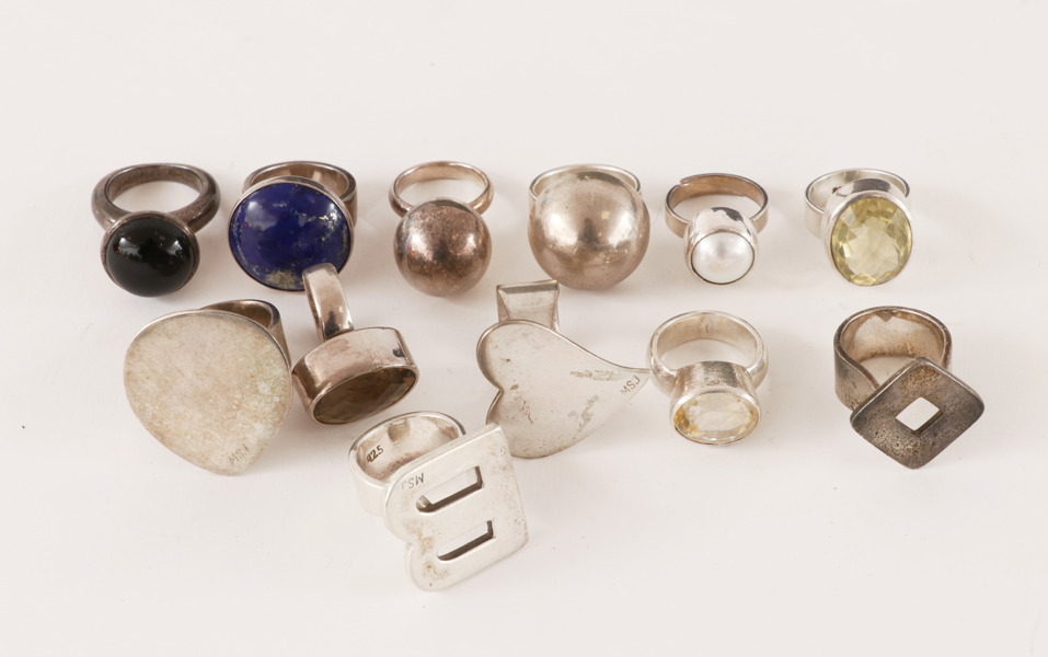 Ringar 12st, silver