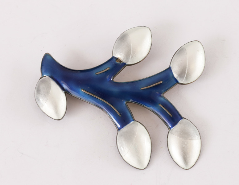 Brosch i sterlingsilver, J.Thostrup, Norge