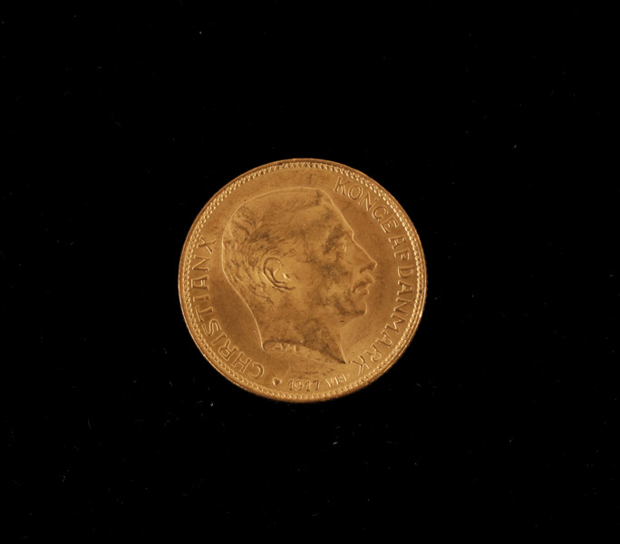 Guldmynt, 20 kroner, Christian X, Danmark, 1917