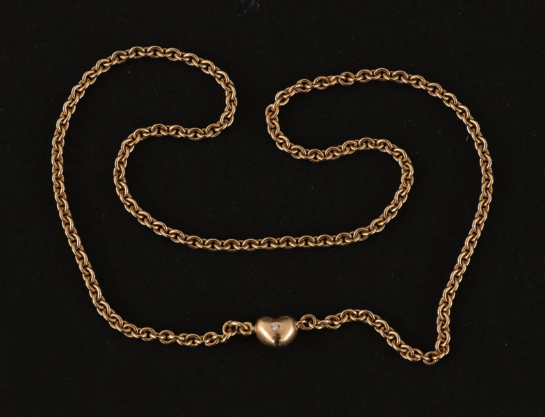 Halsband med hänge i 18k