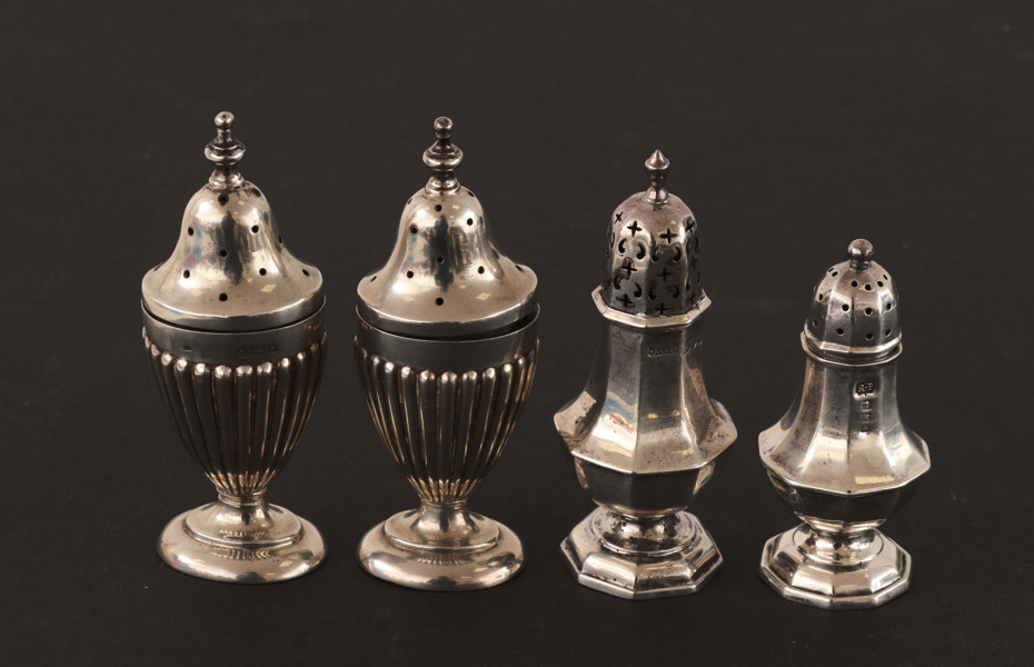 Ströare 4st, sterlingsilver, England