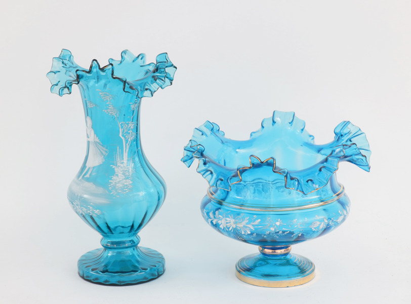 Glas 2 delar, omkring år 1900