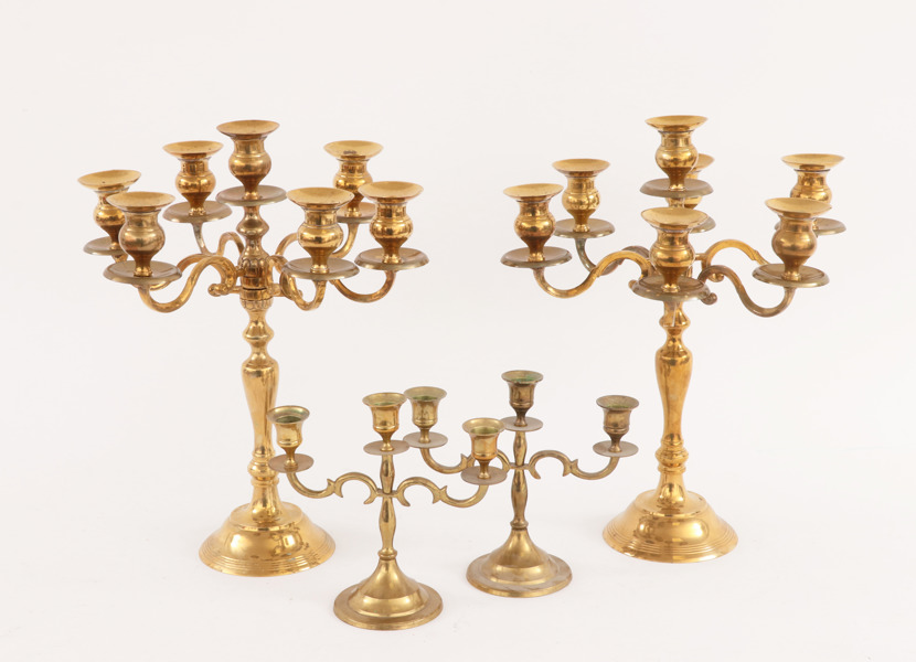 Kandelabrar 2 par, 1900-talets andra hälft