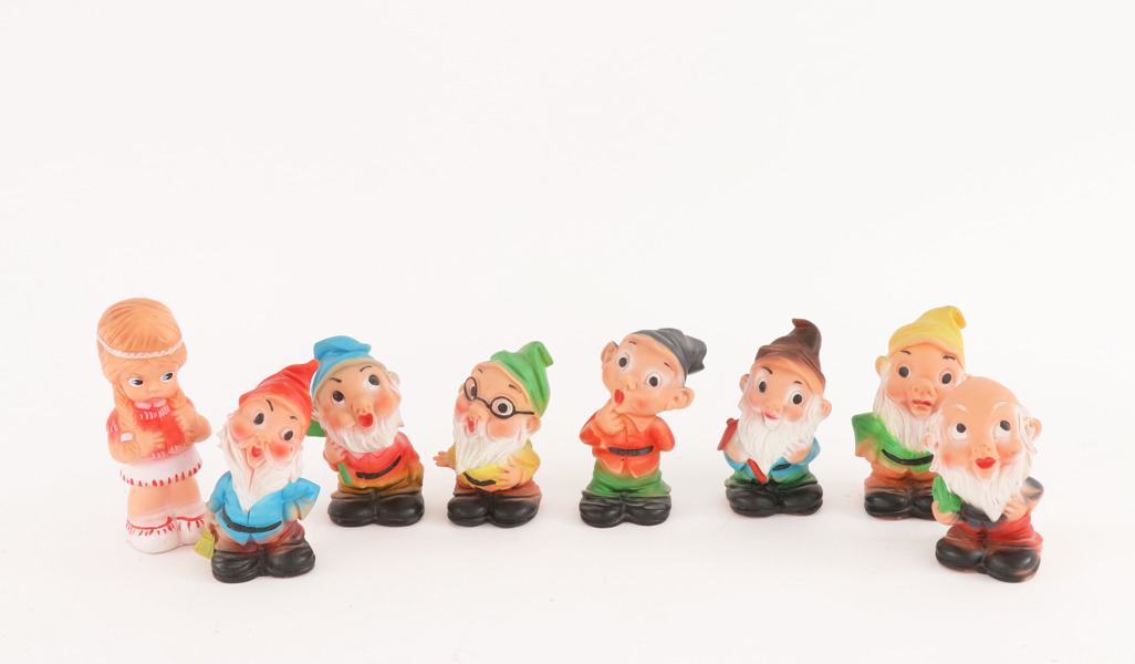 Leksaker 8 delar, Rubber Toys, Italien