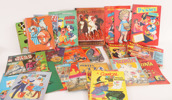 Parti äldre serietidningar och pysselböcker