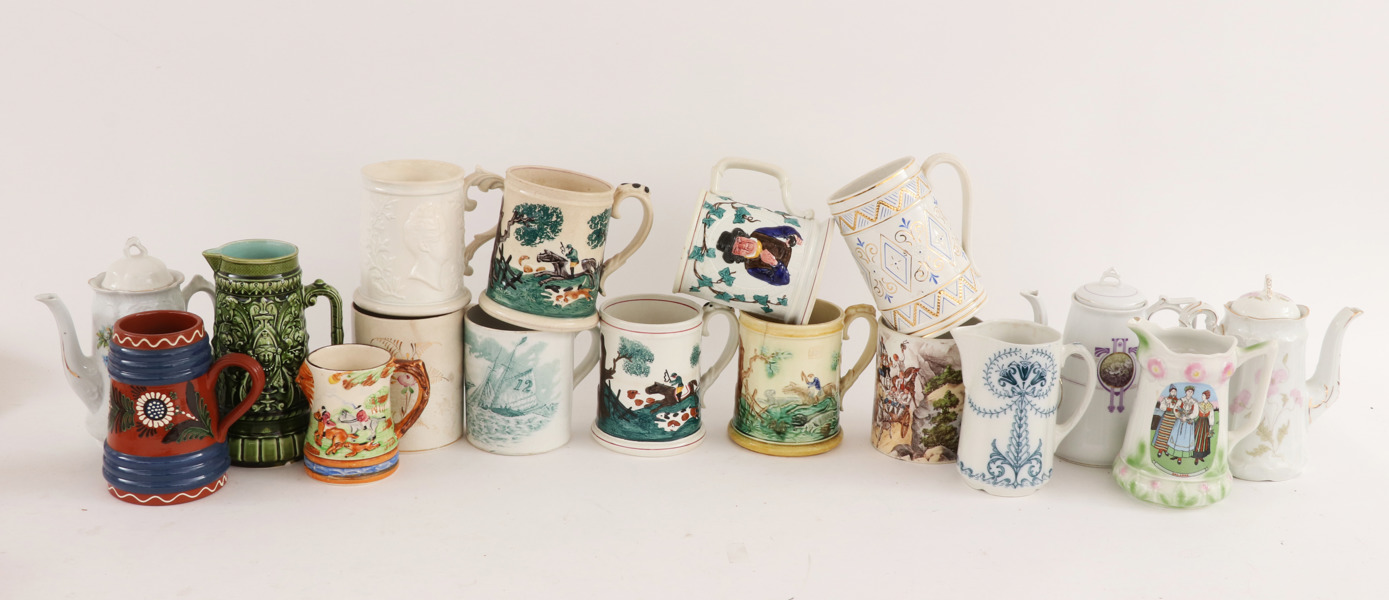 Keramik 17 delar, 18/1900-tal