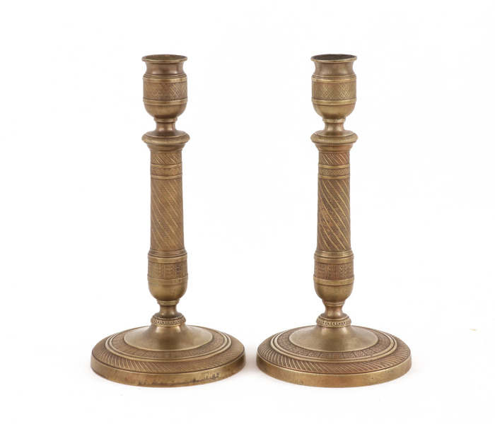 Ljusstakar ett par, empirestil, 18/1900-tal