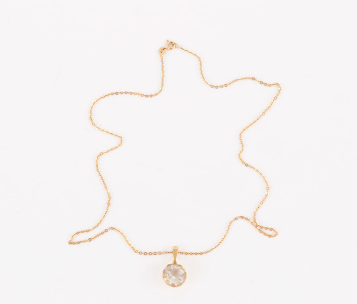 Halsband med hänge, 18k