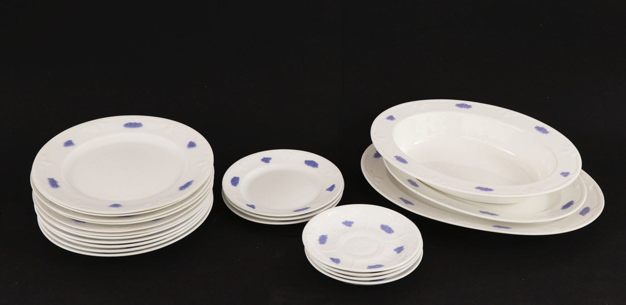 Servisdelar, "Blå blom", Gustavsberg