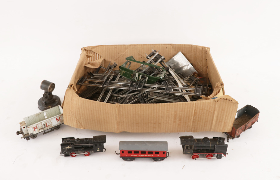 Tåganläggning, bl.a. Märklin, 1900-talets mitt/första hälft