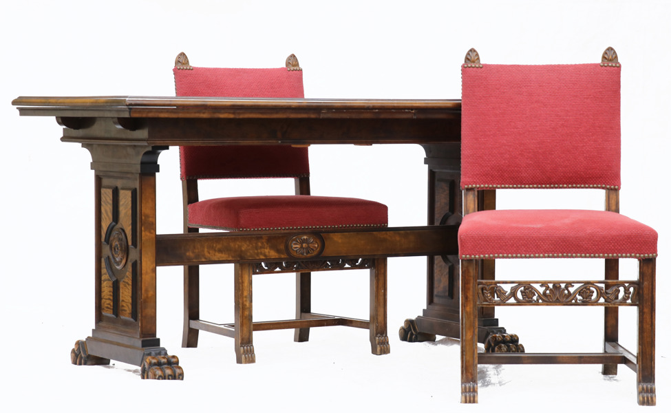 Matbord med två stolar, 1920/30-tal