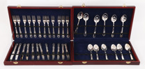 Bestickservisdelar, silver, "Chippendale", Gewe