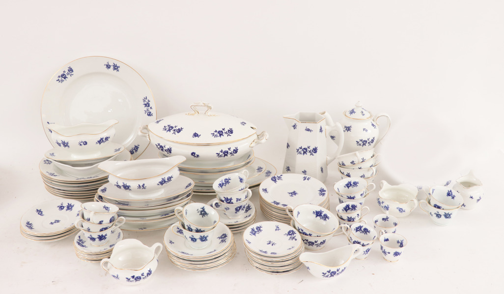 Mat-, te- och kaffeservisdelar, Rörstrand, tidigt 1900-tal