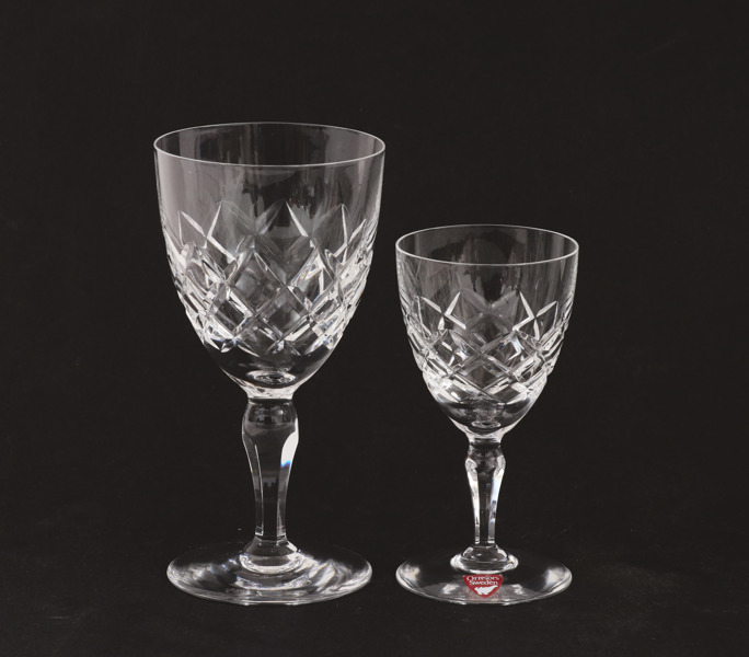 Glasservisdelar, "Carolina", Gunnar Cyrén för Orrefors