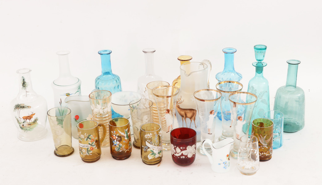 Parti glas, omkring år 1900