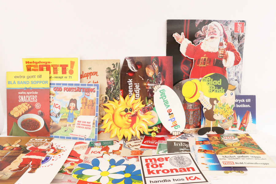 Parti reklamplanscher, 1900-talets andra hälft