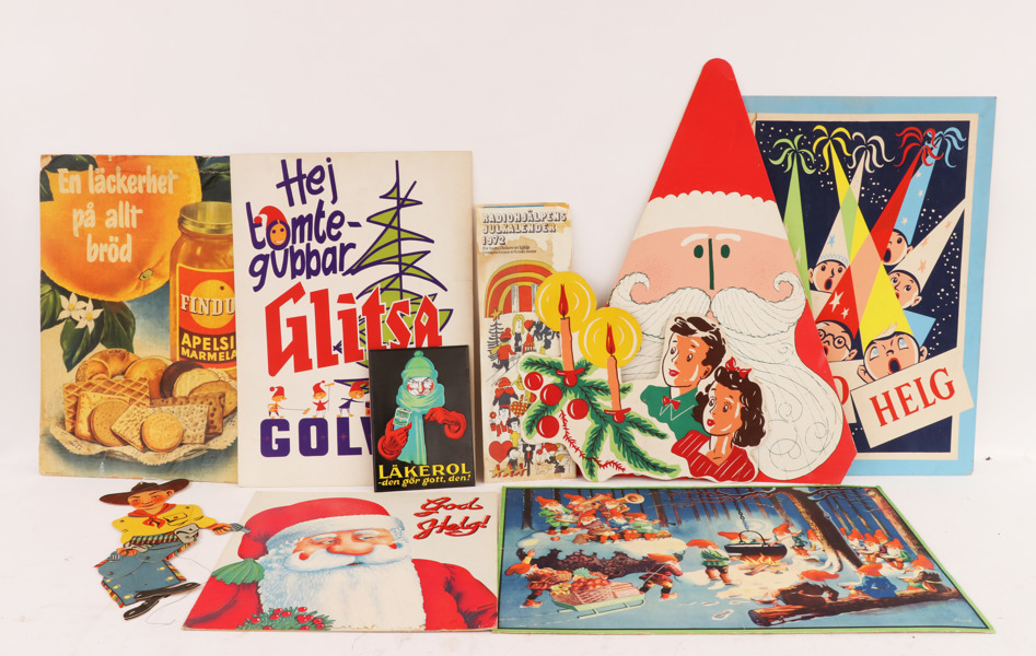 Parti reklamplanscher, 1900-talets andra hälft