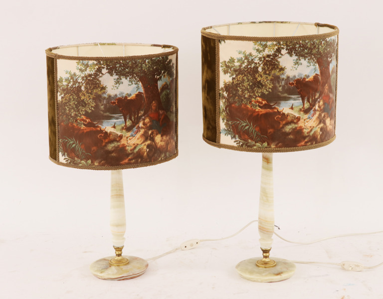 Bordslampor ett par, 1900-talets andra hälft