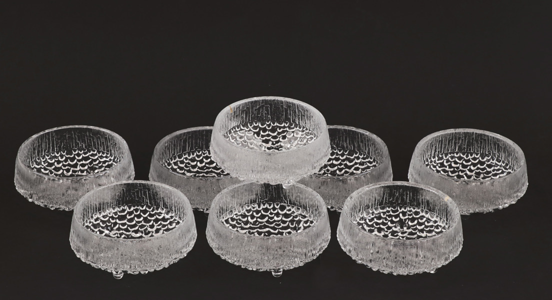 Dessertskålar 8st, "Ultima Thule", Tapio Wirkkala för Iittala