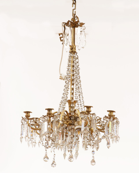 Ljuskrona, oskariansk, 1800-talets slut