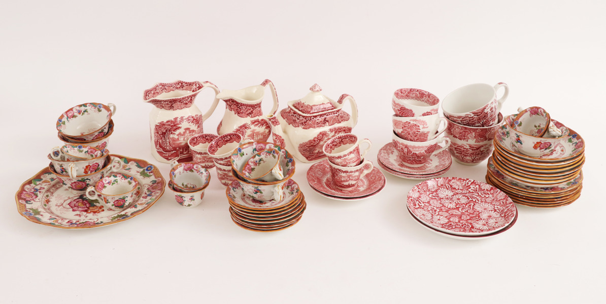 Kaffe- och teservisdelar, England, bl.a. Caldon, Mason's