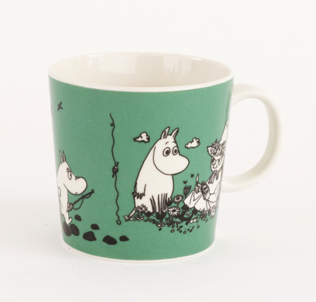 Mugg, "Mumin - Mugg mörkgrön", 1990-tal