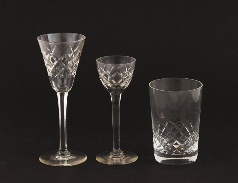 Glasservisdelar, 1900-talets första hälft