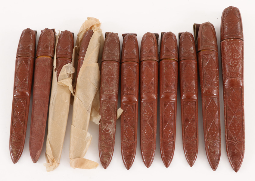 Knivar med slida 11st, Erik Frosts, Mora