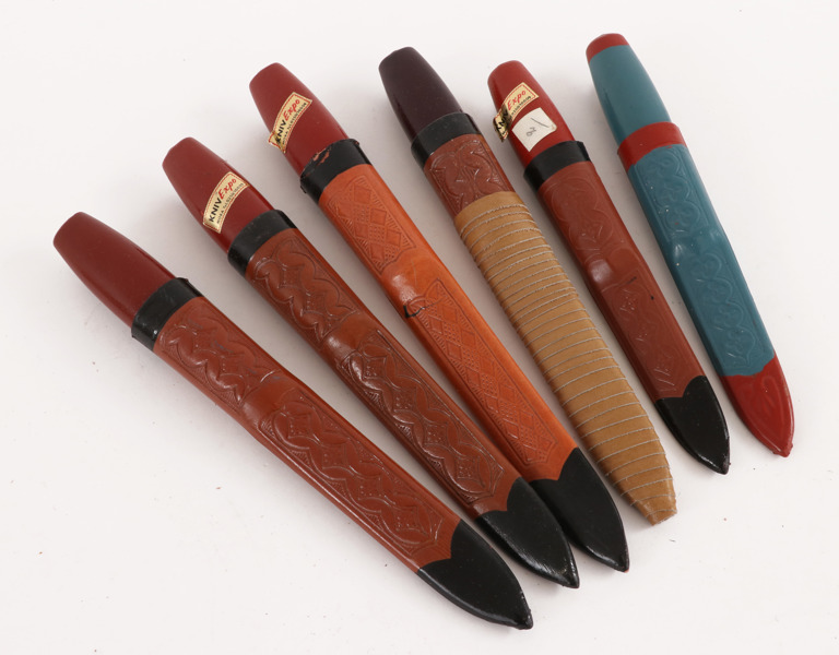 Knivar med slida 6st, Erik Frost, Mora