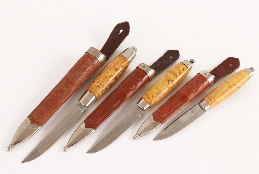 Knivar med slida 3st, Erik Frost, Mora