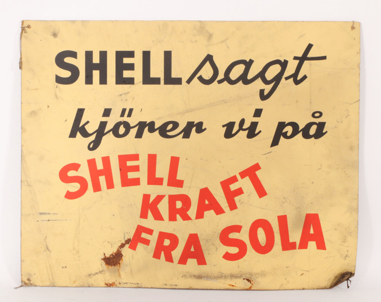 Skylt, Shell, omkring 1900-talets mitt