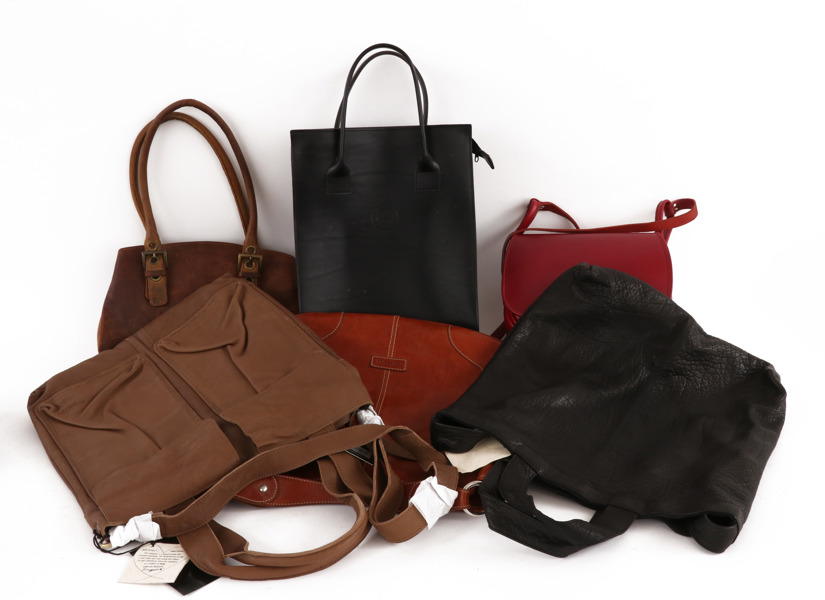 Handväskor 6st, Chiarugi, Reuitertassen, NYPD, m.m.