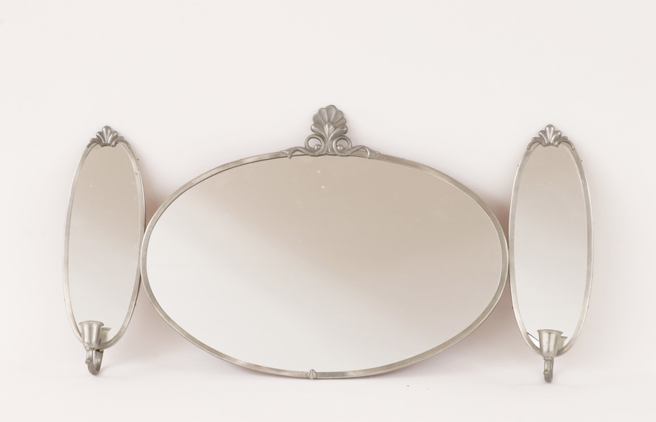 Spegel med lampetter ett par, 1900-talets första hälft