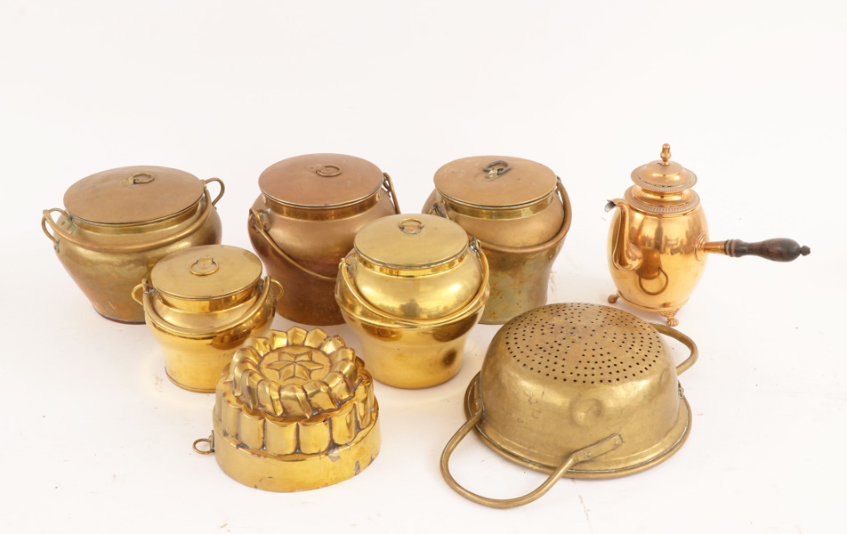 Mässing 8 delar, 1800-tal