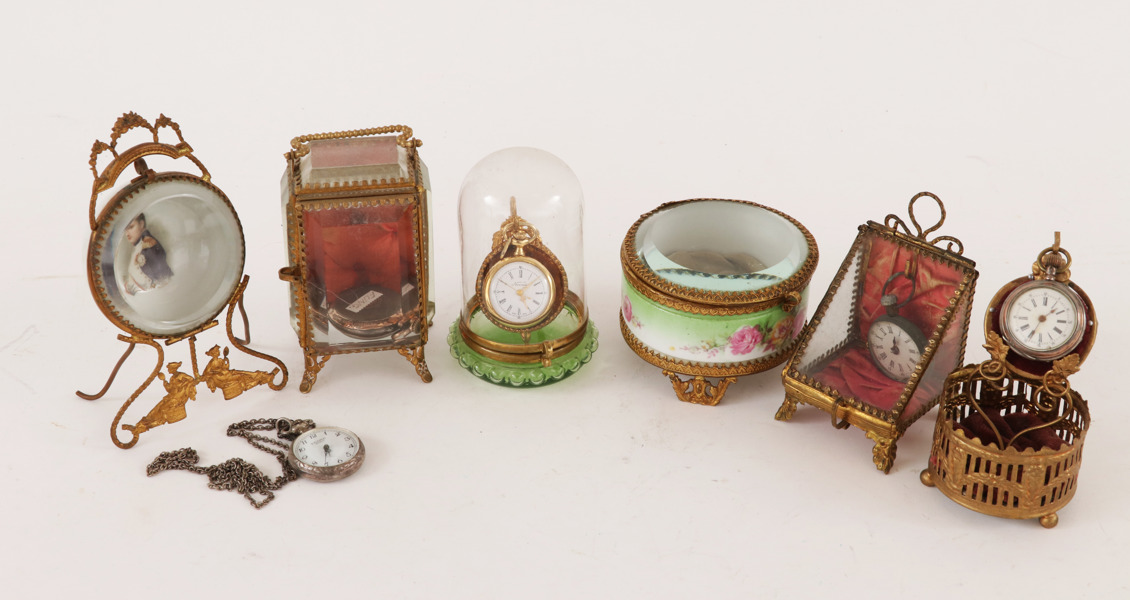 Fickursställ 6st, varav 5st med fickur