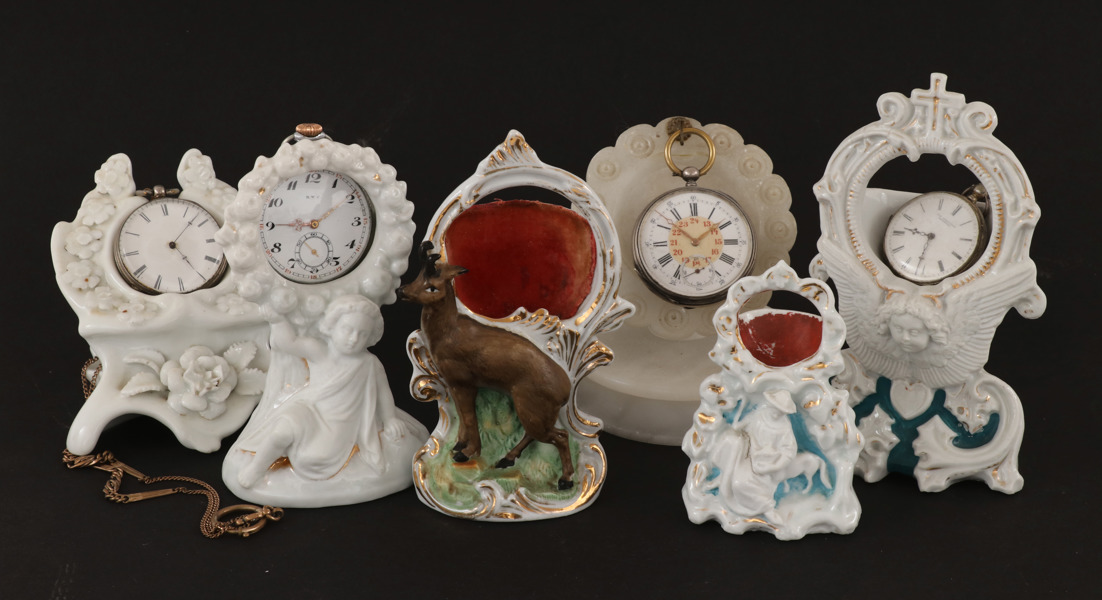 Fickursställ 6st, varav 4st med fickur