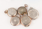 Fickursställ med fickur 5st, tidigt 1900-tal