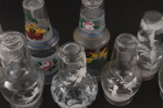Vattenkaraffer med glas 8st, tidigt 1900-tal