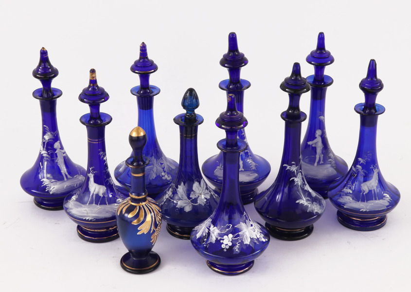 Karaffer med propp 10st, tidigt 1900-tal