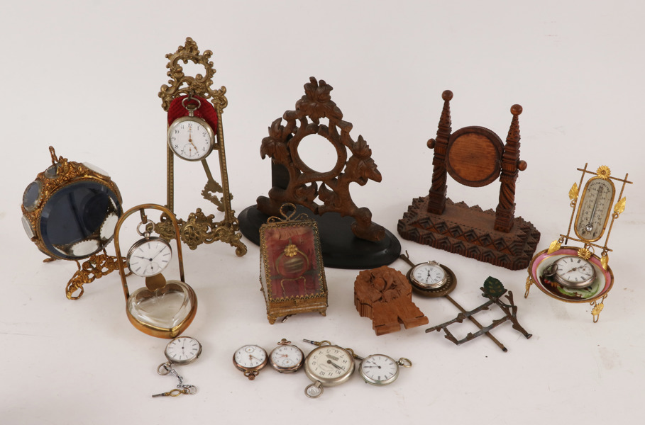 Parti fickur och fickursställ, tidigt 1900-tal