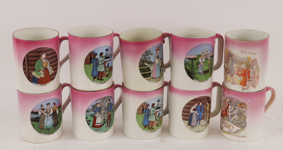 Sejdlar 10st, 18/1900-tal