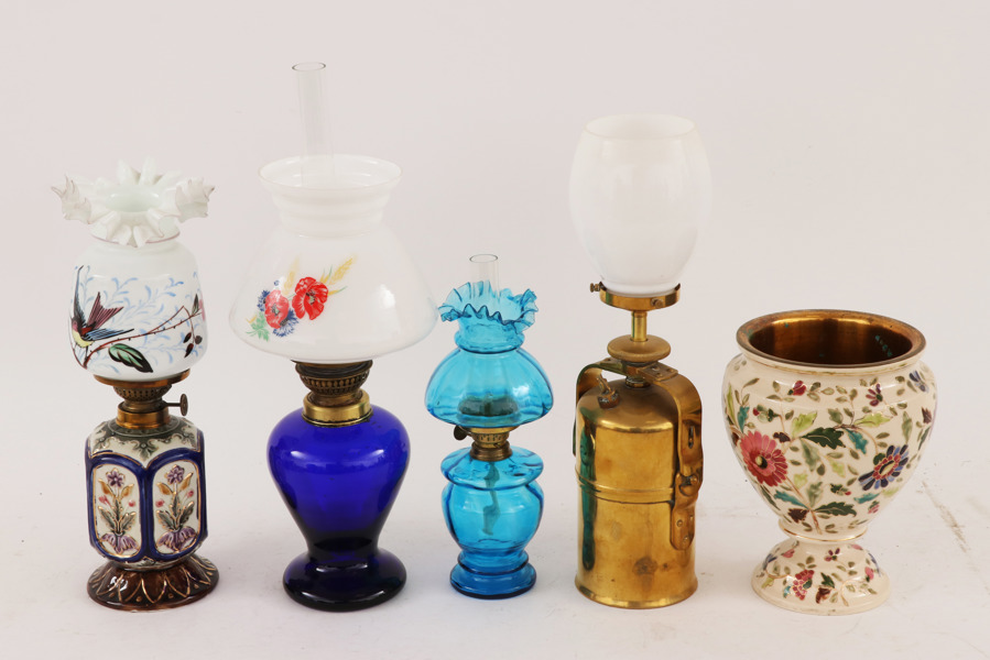 Fotogenlampor 4st samt fotogenlampsfot