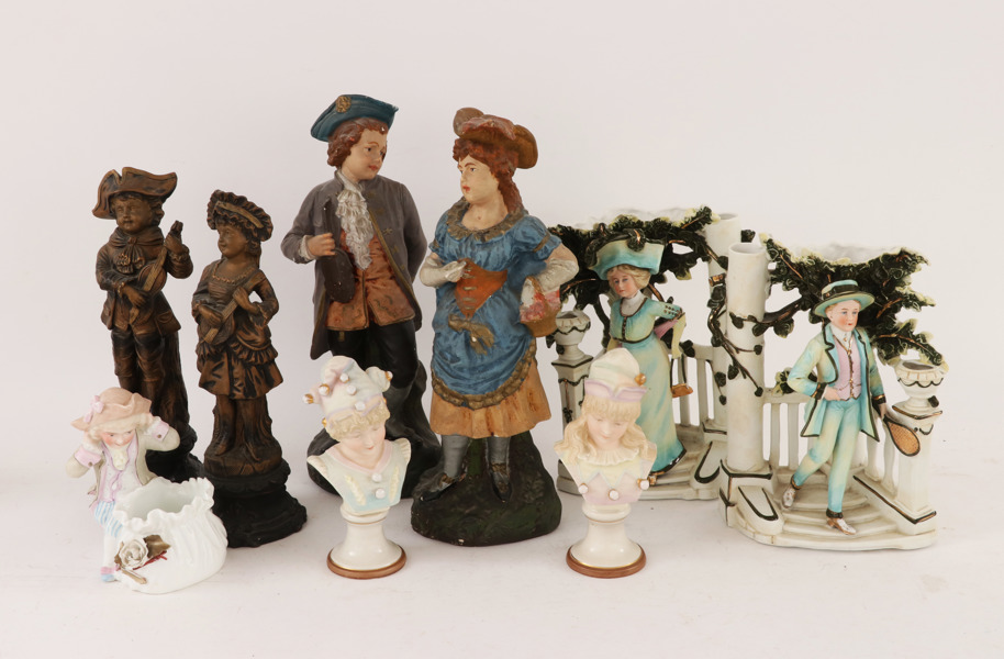 Keramik 9 delar, 18/1900-tal