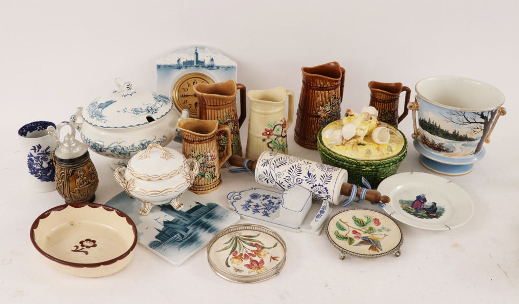 Parti keramik, bl.a. 18/1900-tal