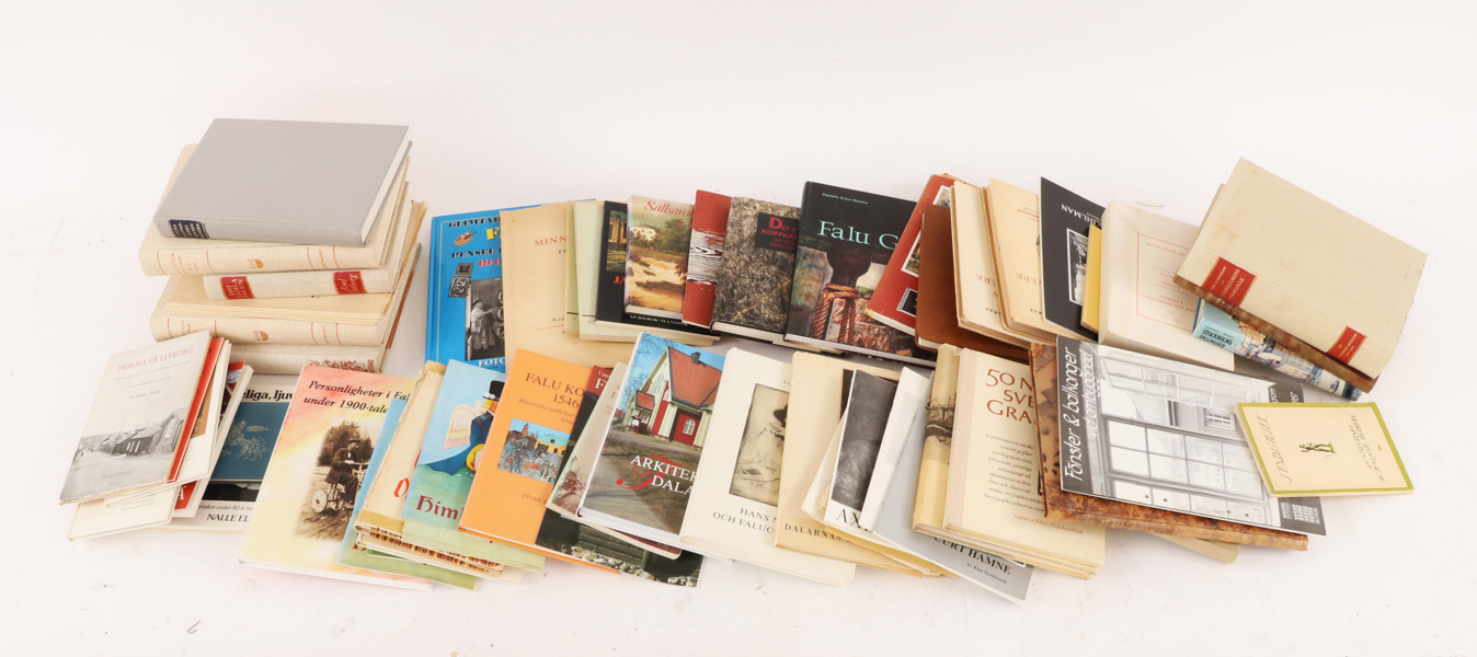 Parti böcker, mestadels rörande Dalarna