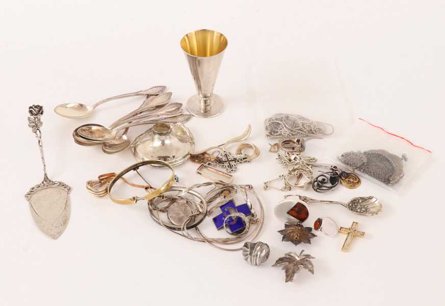 Parti silverföremål