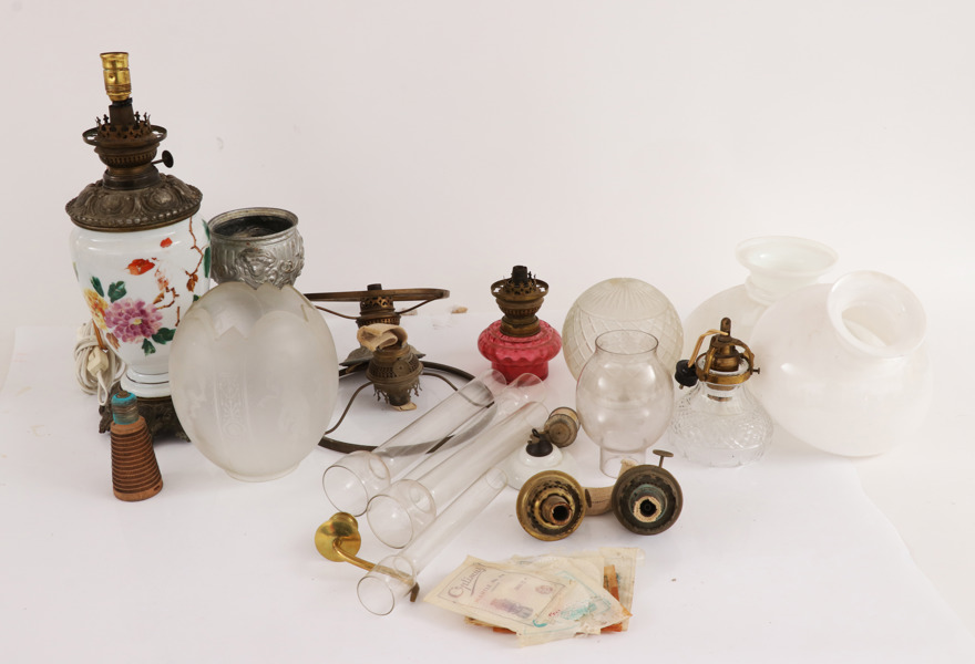 Parti fotogenlampsdelar