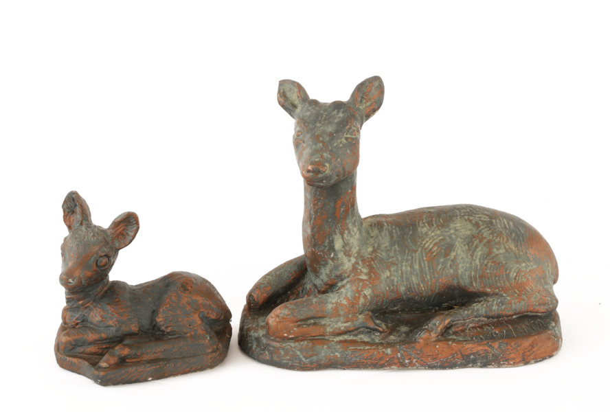 Trädgårdsskulpturer 2st, Gino Manca