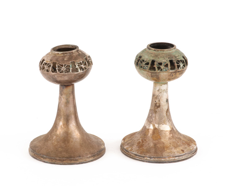 Ljusstakar ett par, silver, Pentti Sarpaneva, Finland